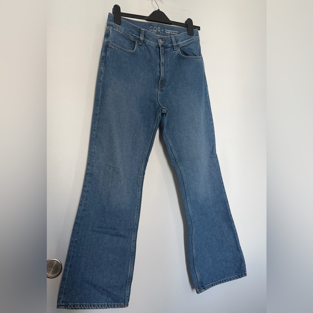 COS Light Blue Cropped Kick-Flare Women's Jeans
